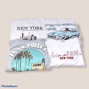 🌻CROP TOP BUNDLE🌻 Four graphic t-shirt bundle